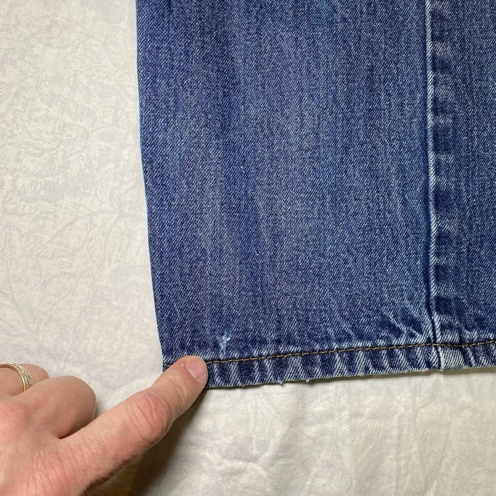 Levis 505 Jeans Mens 36x30 Blue Regular Straight Denim Classic